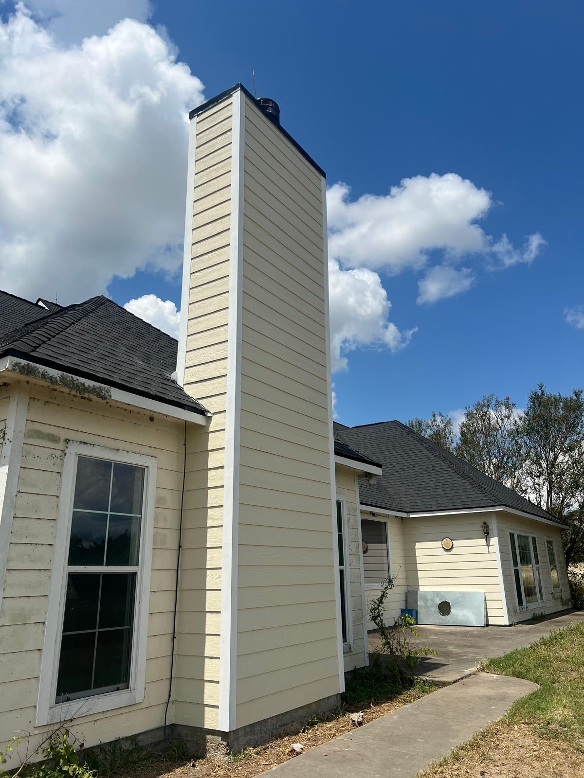 Completed chimney chase rebuild