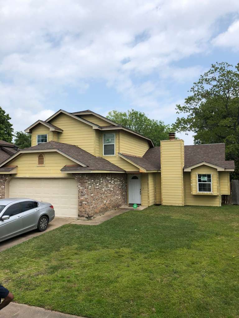 Completed exterior home repair